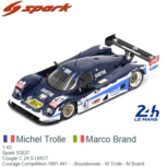 1:43 | Spark S3537 | Cougar C 24 S LMGT | Courage Compétition 1991 #41 - -.Bourdonnais - M.Trolle - M.Brand 1:43 | Spark S3537 | Cougar C 24 S LMGT | Courage Compétition 1991 #41 - -.Bourdonnais - M.Trolle - M.Brand