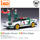 Modelauto 1:43 | IXO-Models SPRM001-77 | Lancia Alitalia Stratos HF 1977 #1 - S.Munari - S.Maiga Modelauto 1:43 | IXO-Models SPRM001-77 | Lancia Alitalia Stratos HF 1977 #1 - S.Munari - S.Maiga
