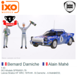 1:43 | IXO-Models SPRM001-79 | Lancia Stratos HF WRC 1979 #4 - B.Darniche - A.Mahé 1:43 | IXO-Models SPRM001-79 | Lancia Stratos HF WRC 1979 #4 - B.Darniche - A.Mahé