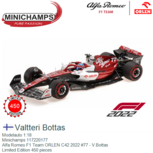 Modelauto 1:18 | Minichamps 117220177 | Alfa Romeo F1 Team ORLEN C42 2022 #77 - V.Bottas Modelauto 1:18 | Minichamps 117220177 | Alfa Romeo F1 Team ORLEN C42 2022 #77 - V.Bottas