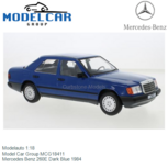 Modelauto 1:18 | Model Car Group MCG18411 | Mercedes Benz 260E Dark Blue 1984 Modelauto 1:18 | Model Car Group MCG18411 | Mercedes Benz 260E Dark Blue 1984