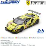 Modelauto 1:43 | Looksmart LSLM147 | Ferrari 488 GTE EVO LMGTE-AM | Iron Lynx 2022 #60 - C.Schiavoni - A.Balzan - R.Giammaria Modelauto 1:43 | Looksmart LSLM147 | Ferrari 488 GTE EVO LMGTE-AM | Iron Lynx 2022 #60 - C.Schiavoni - A.Balzan - R.Giammaria