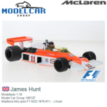Modelauto 1:18 | Model Car Group 18612F | Marlbore McLaren F1 M23 1976 #11 - J.Hunt Modelauto 1:18 | Model Car Group 18612F | Marlbore McLaren F1 M23 1976 #11 - J.Hunt
