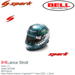 Helm 1:5 | Spark 5HF098 | Bell Helmet | Aston Martin Aramco Cognizant F1 Team 2023 - L.Stroll Helm 1:5 | Spark 5HF098 | Bell Helmet | Aston Martin Aramco Cognizant F1 Team 2023 - L.Stroll