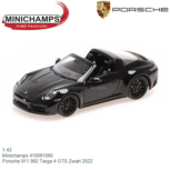 1:43 | Minichamps 410061065 | Porsche 911 992 Targa 4 GTS Zwart 2022 1:43 | Minichamps 410061065 | Porsche 911 992 Targa 4 GTS Zwart 2022