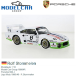 Modelauto 1:18 | Model Car Group 18804R | Porsche 935 J | Liqui Moly 1980 #6 - R.Stommelen Modelauto 1:18 | Model Car Group 18804R | Porsche 935 J | Liqui Moly 1980 #6 - R.Stommelen