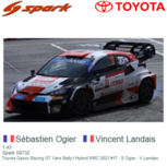 1:43 | Spark S6732 | Toyota Gazoo Racing GT Yaris Rally1 Hybrid WRC 2023 #17 - S.Ogier - V.Landais 1:43 | Spark S6732 | Toyota Gazoo Racing GT Yaris Rally1 Hybrid WRC 2023 #17 - S.Ogier - V.Landais