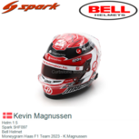 Helm 1:5 | Spark 5HF097 | Bell Helmet | Moneygram Haas F1 Team 2023 - K.Magnussen Helm 1:5 | Spark 5HF097 | Bell Helmet | Moneygram Haas F1 Team 2023 - K.Magnussen