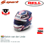 Helm 1:5 | Spark 5HSP084 | Bell Helmet 2022 - K.van der Linde Helm 1:5 | Spark 5HSP084 | Bell Helmet 2022 - K.van der Linde