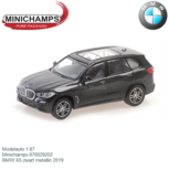 Modelauto 1:87 | Minichamps 870029202 | BMW X5 zwart metallic 2019 Modelauto 1:87 | Minichamps 870029202 | BMW X5 zwart metallic 2019