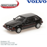 Modelauto 1:87 | Minichamps 870171020 | Volvo 480 Turbo Zwart 1987 Modelauto 1:87 | Minichamps 870171020 | Volvo 480 Turbo Zwart 1987