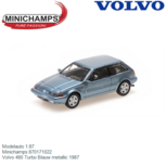 Modelauto 1:87 | Minichamps 870171022 | Volvo 480 Turbo Blauw metallic 1987 Modelauto 1:87 | Minichamps 870171022 | Volvo 480 Turbo Blauw metallic 1987