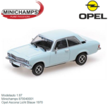 Modelauto 1:87 | Minichamps 870040001 | Opel Ascona Licht Blauw 1970 Modelauto 1:87 | Minichamps 870040001 | Opel Ascona Licht Blauw 1970
