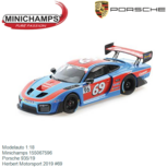 Modelauto 1:18 | Minichamps 155067596 | Porsche 935/19 | Herbert Motorsport 2019 #69 Modelauto 1:18 | Minichamps 155067596 | Porsche 935/19 | Herbert Motorsport 2019 #69