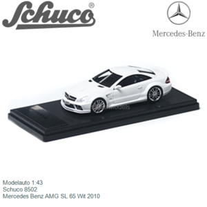 Modelauto 1:43 | Schuco 8502 | Mercedes Benz AMG SL 65 Wit 2010